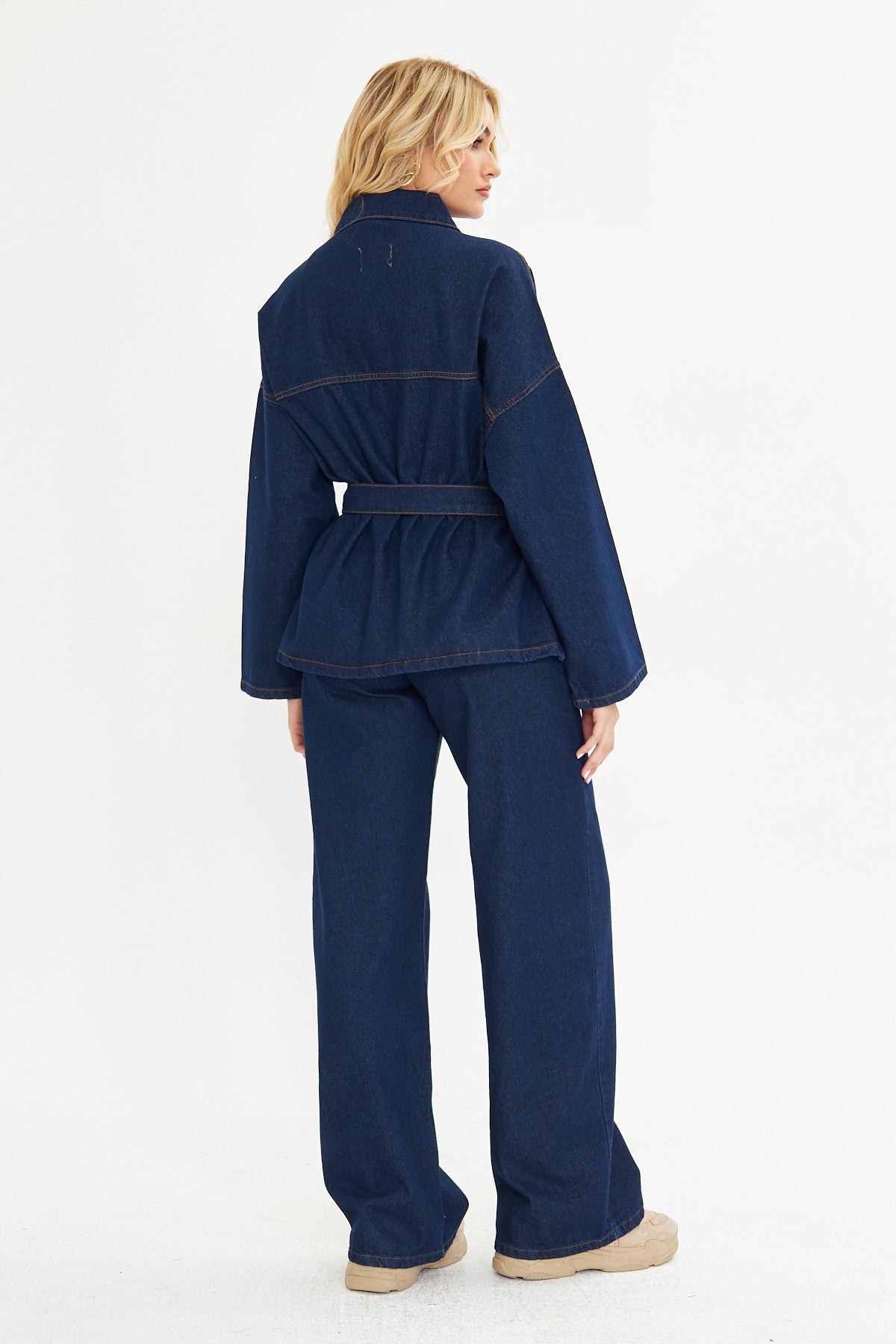 Kemerli Oversize Kot Ceket