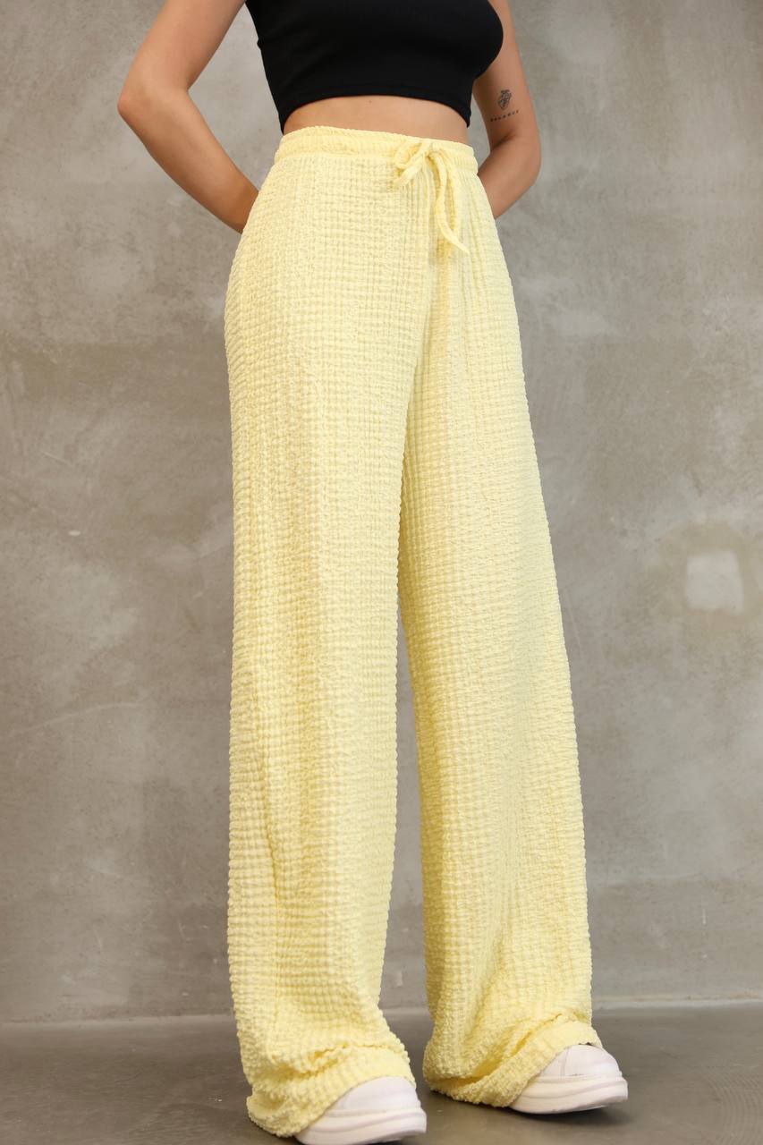 Bürümcük Kumaş Bol Paça Pantolon