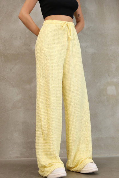 Bürümcük Kumaş Bol Paça Pantolon