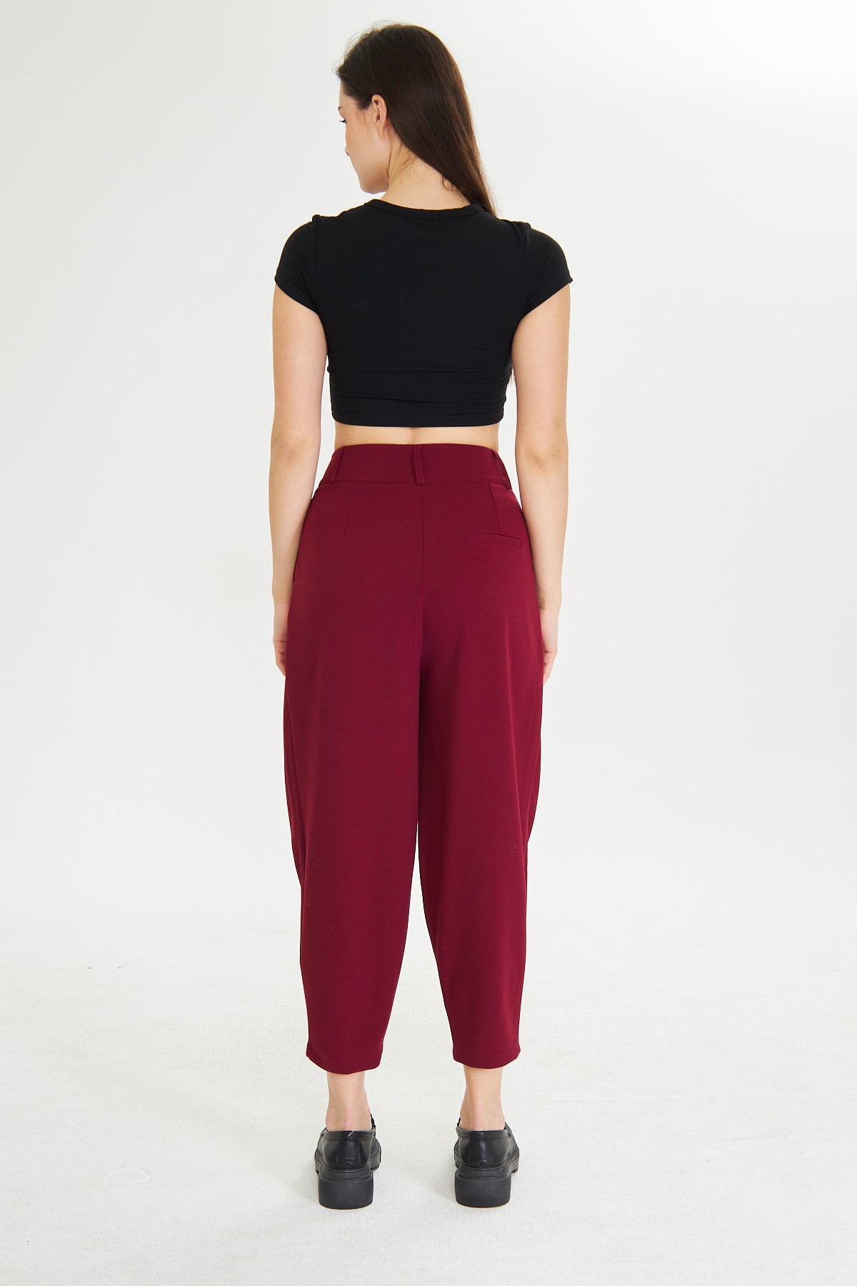 Havuç Kesim Kumaş Pantolon