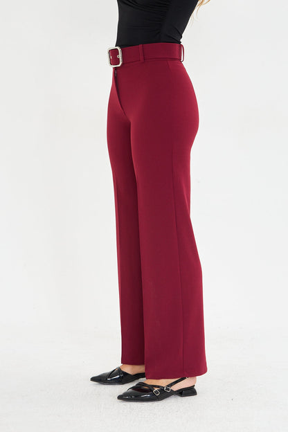 Kemerli Kumaş Pantolon