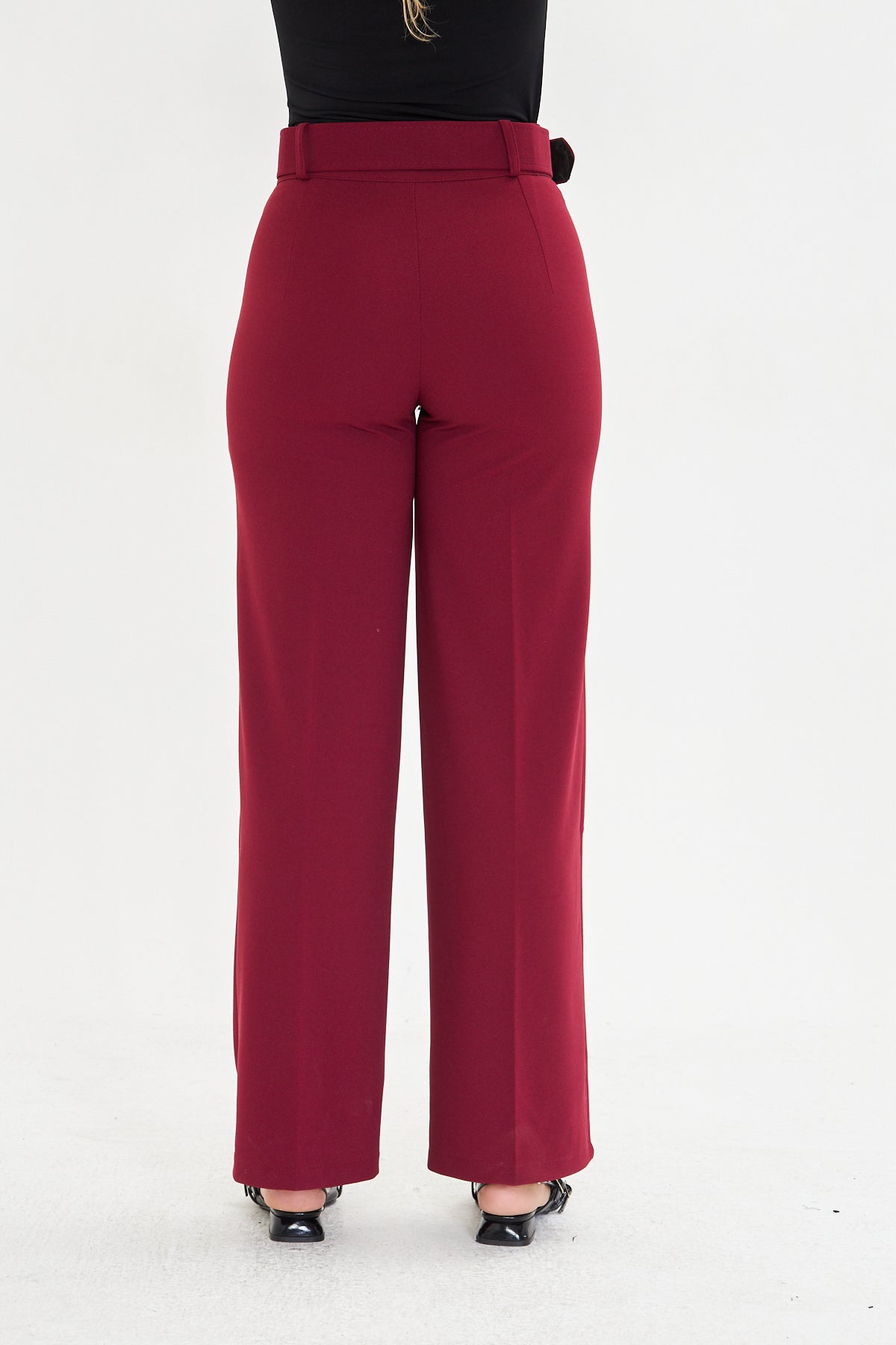 Kemerli Kumaş Pantolon