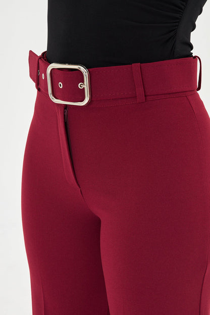 Kemerli Kumaş Pantolon