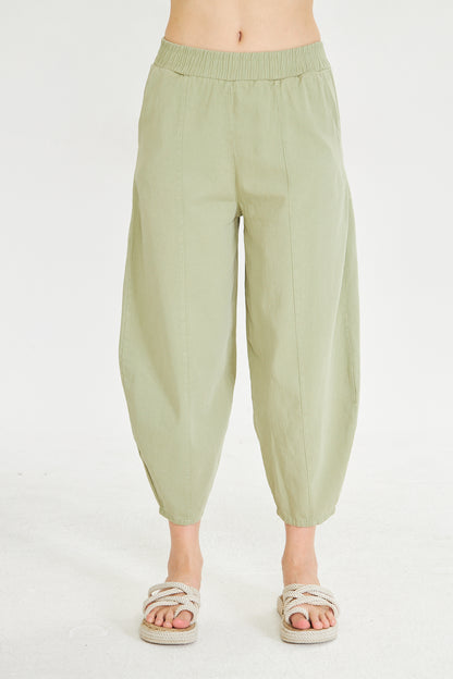 Beli Lastikli Cepli Şalvar Pantolon