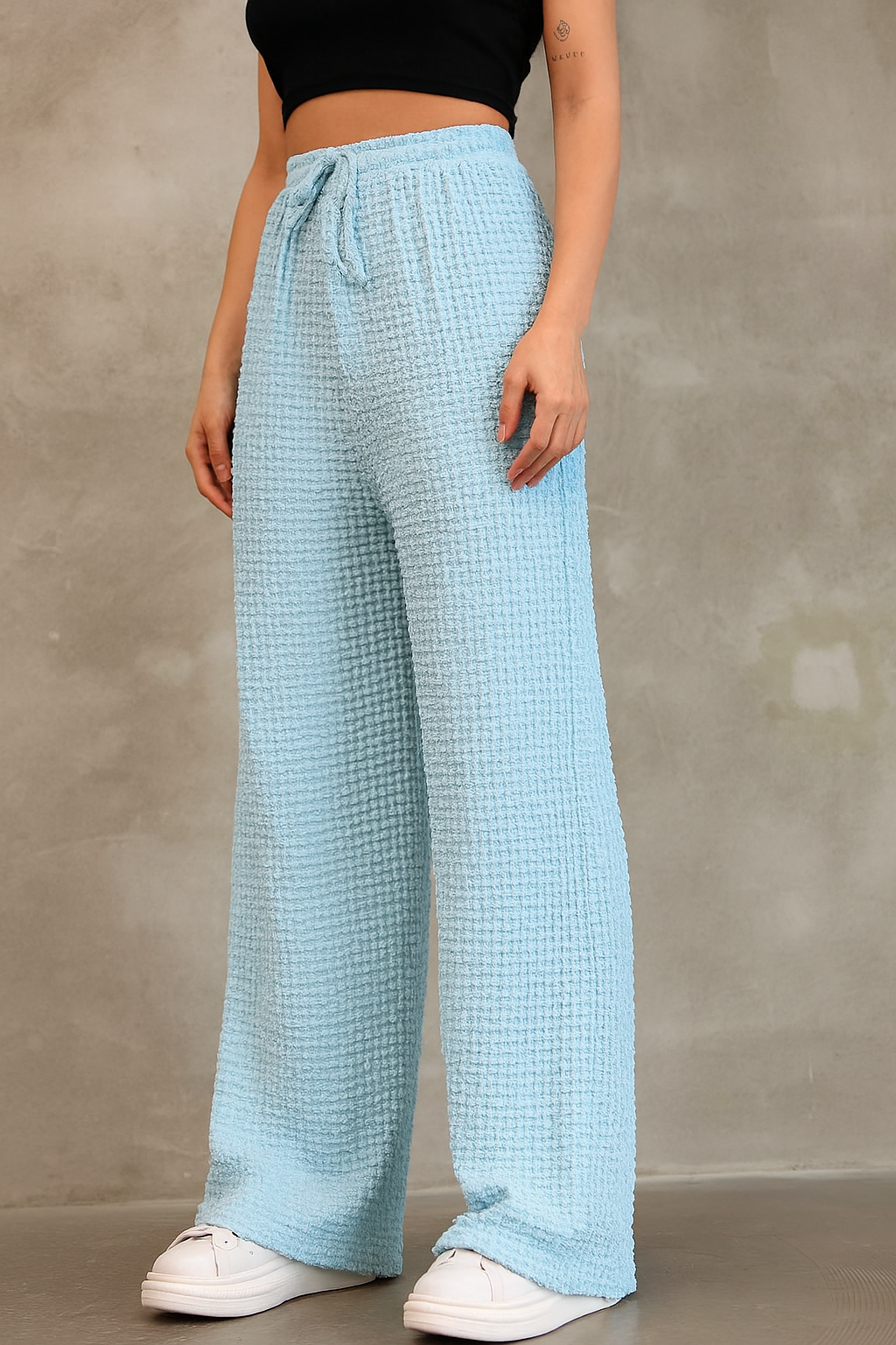 Bürümcük Kumaş Bol Paça Pantolon