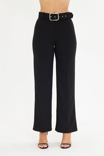 Kemerli Kumaş Pantolon