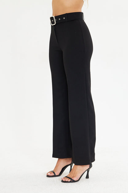 Kemerli Kumaş Pantolon