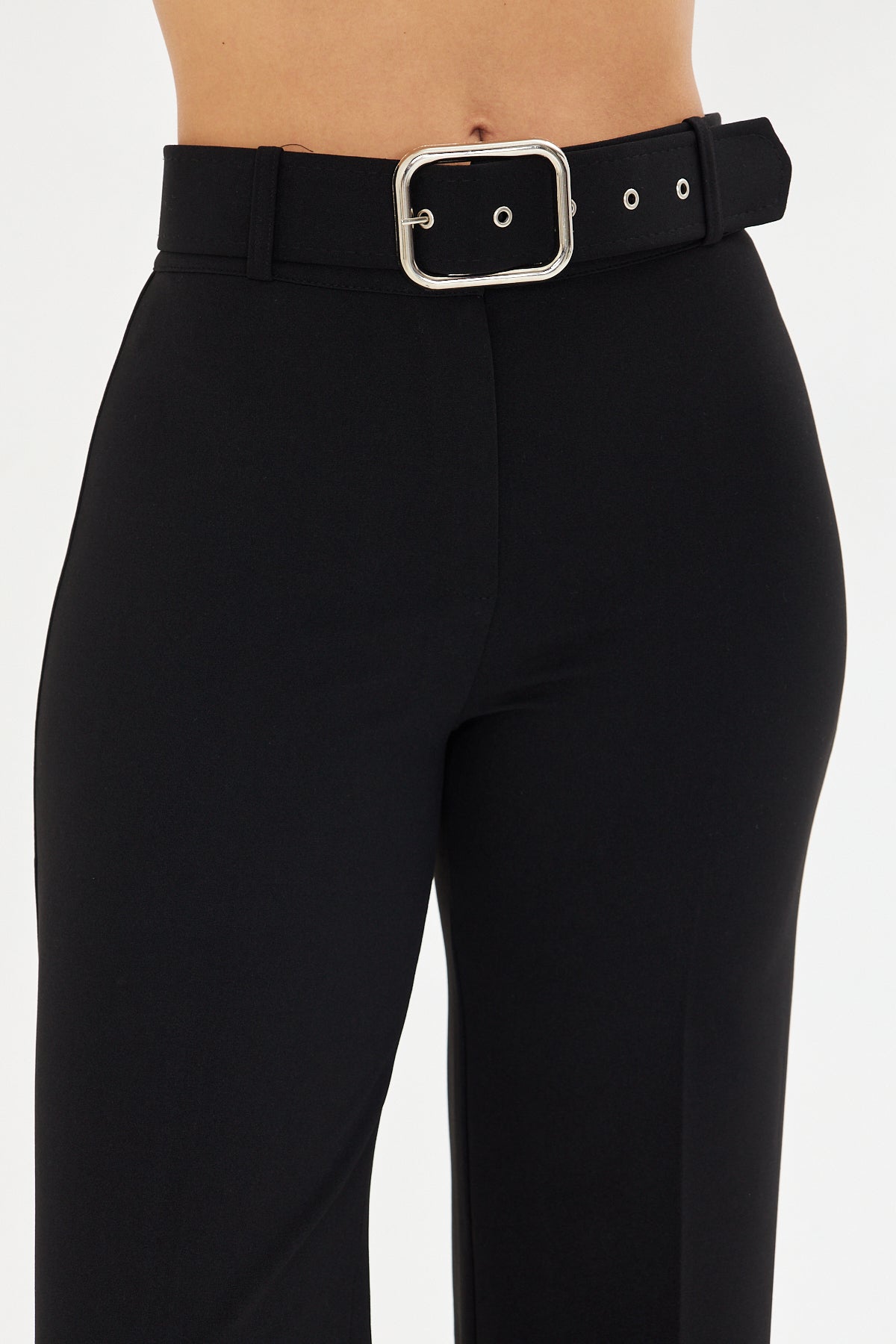 Kemerli Kumaş Pantolon