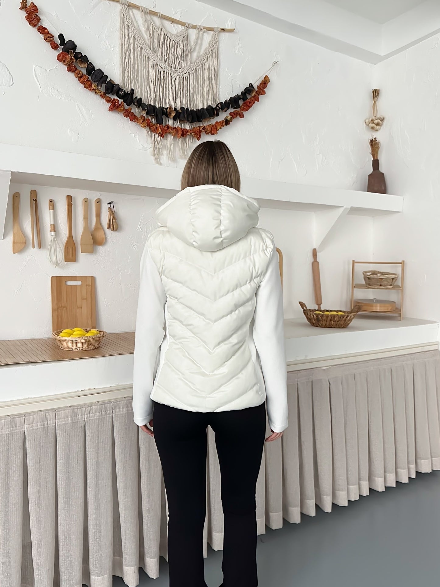 Kadın Şişme Mont Kapüşonlu Viral Range Mom Model