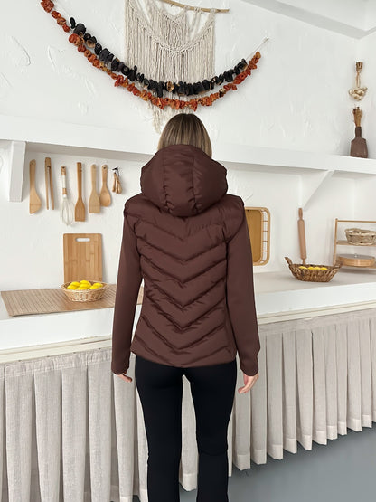 Kadın Şişme Mont Kapüşonlu Viral Range Mom Model