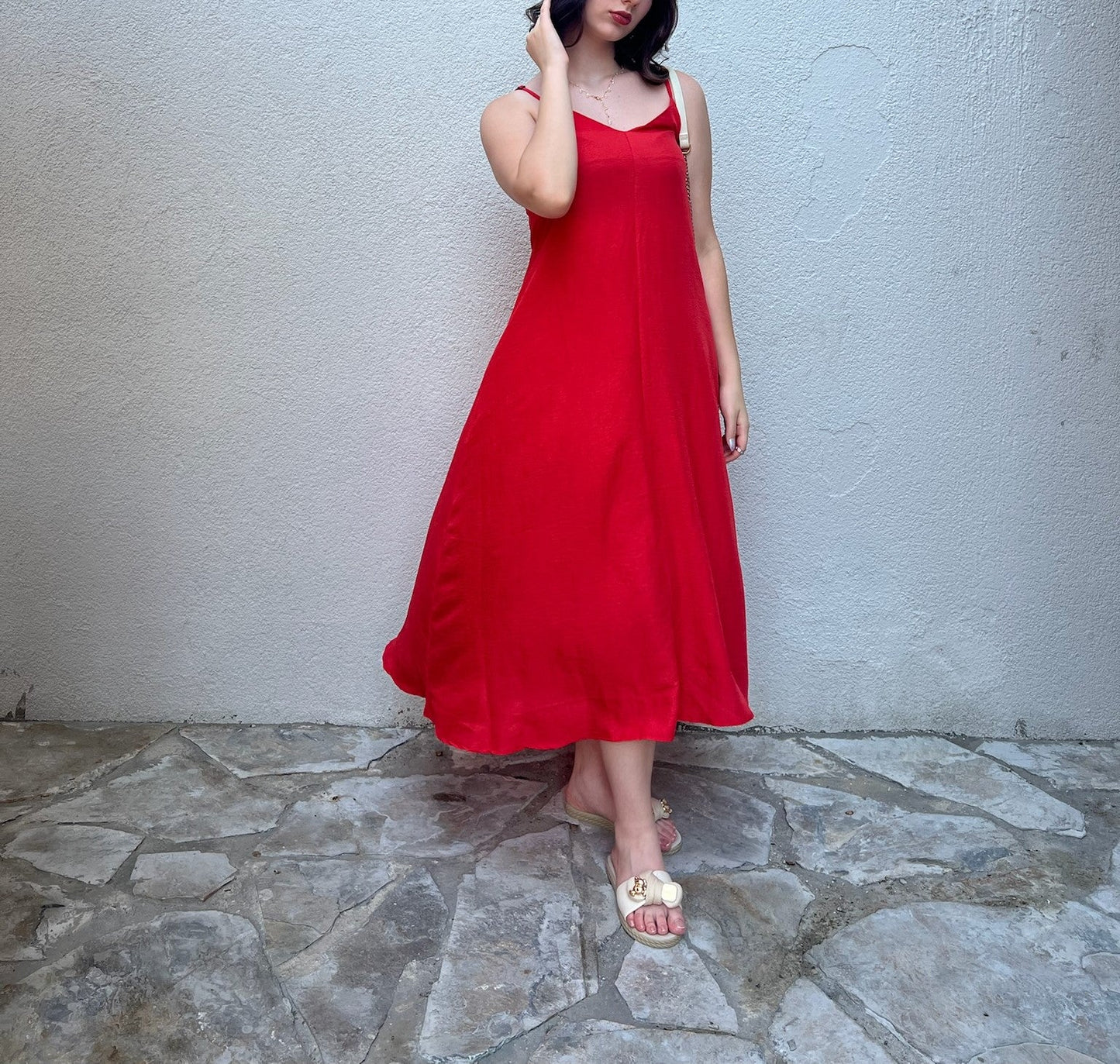 Askılı Dökümlü Yazlık Aerobin Elbise