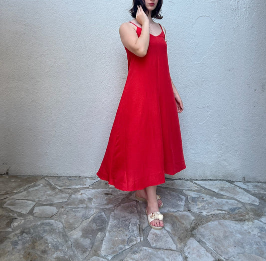 Askılı Dökümlü Yazlık Aerobin Elbise