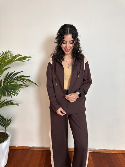 Şerit Detaylı Modal Kumaş Alt Üst Eşofman Takımı