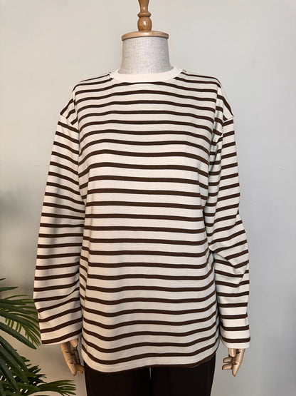 Çizgili Basic Sweatshirt