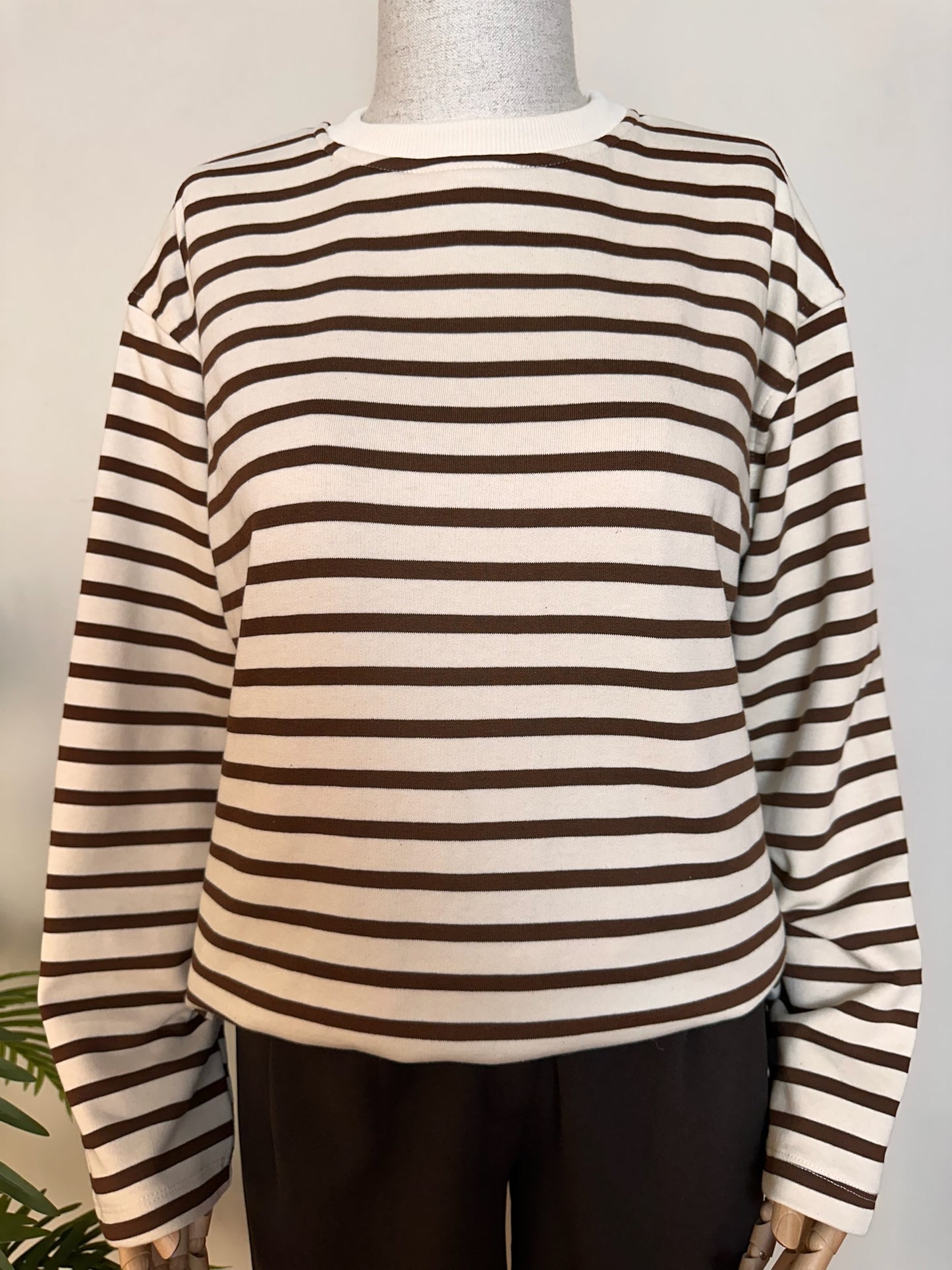 Çizgili Basic Sweatshirt