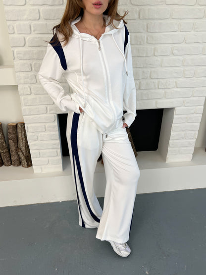 Şerit Detaylı Modal Kumaş Alt Üst Eşofman Takımı