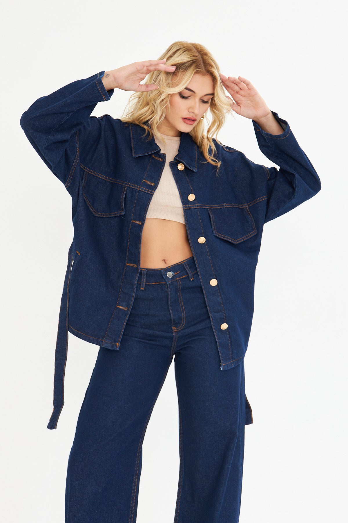 Kemerli Oversize Kot Ceket