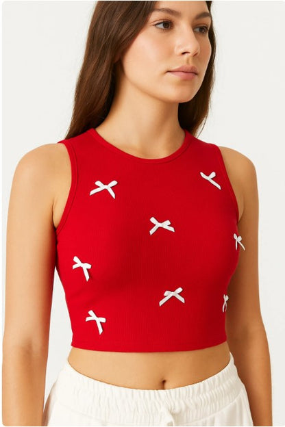 Fiyonklu Crop Fitilli Atlet Bluz
