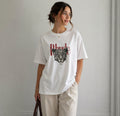Oversize Leopar Baskılı %100 Pamuk Tişört
