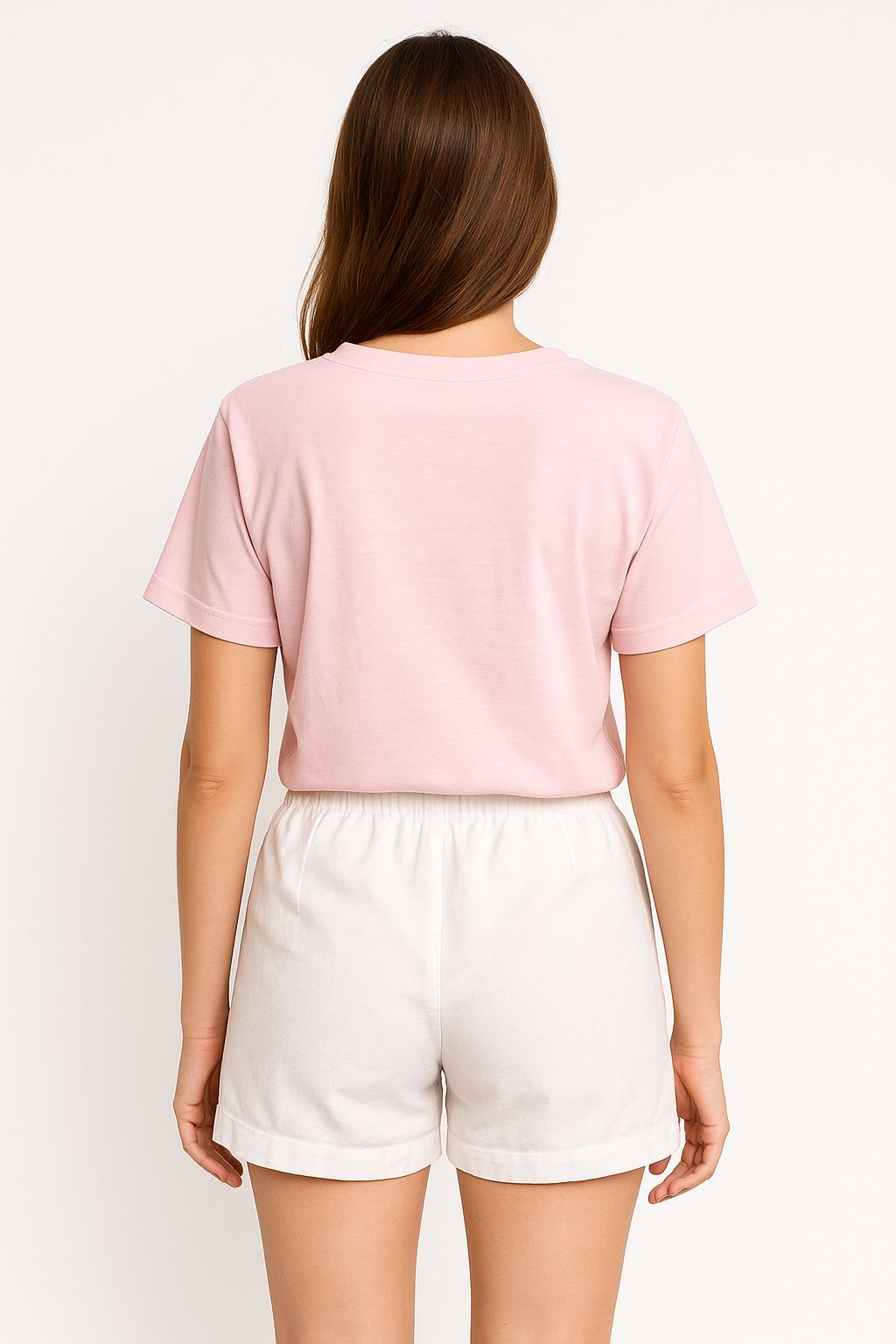 Pembe California Baskılı Tişört