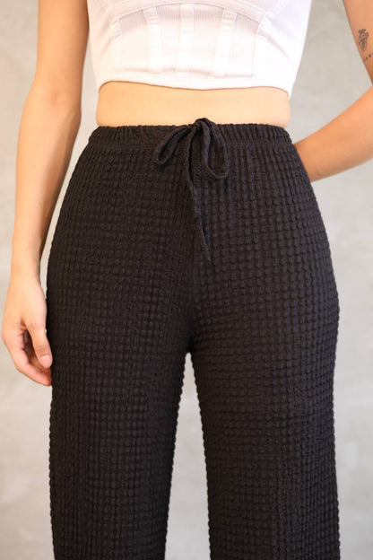 Bürümcük Kumaş Bol Paça Pantolon