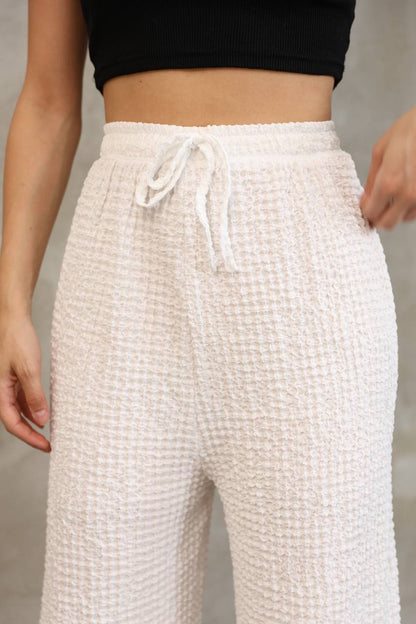 Bürümcük Kumaş Bol Paça Pantolon