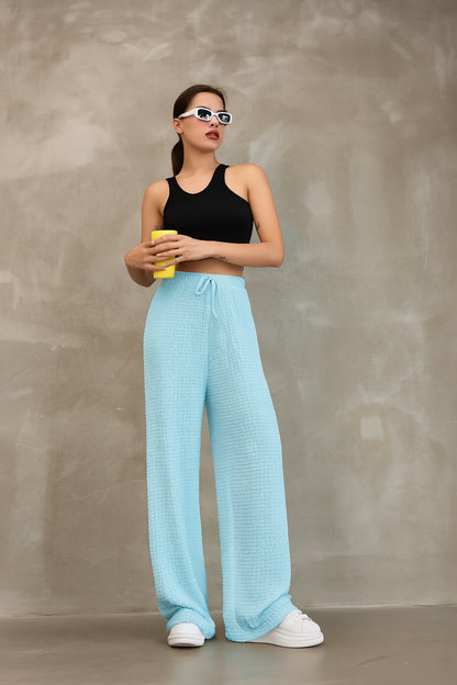 Bürümcük Kumaş Bol Paça Pantolon